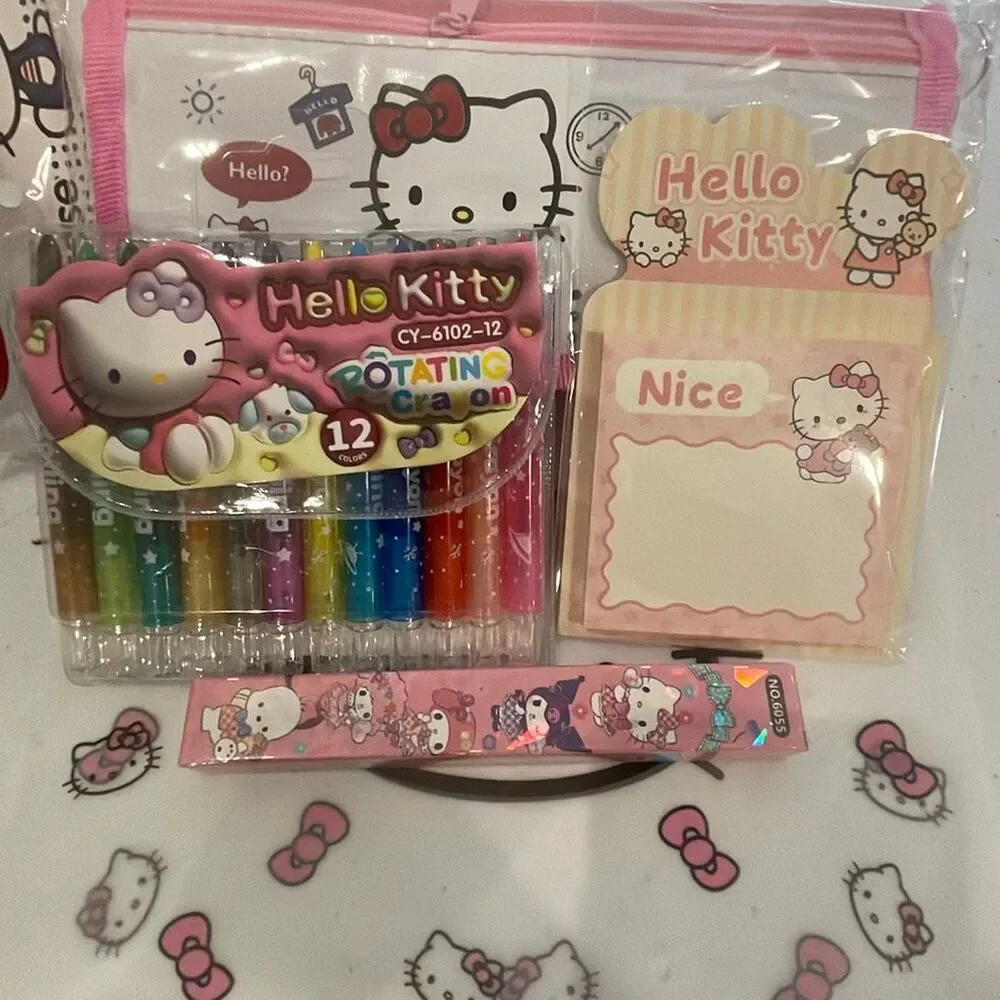 Small Hello Kitty Back To School kit bundle stationery